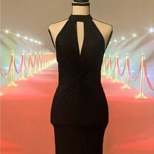 Chic Black Backless Dress